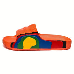 Men's Lightweight Block Slippers Open Toe for Spring & Summer