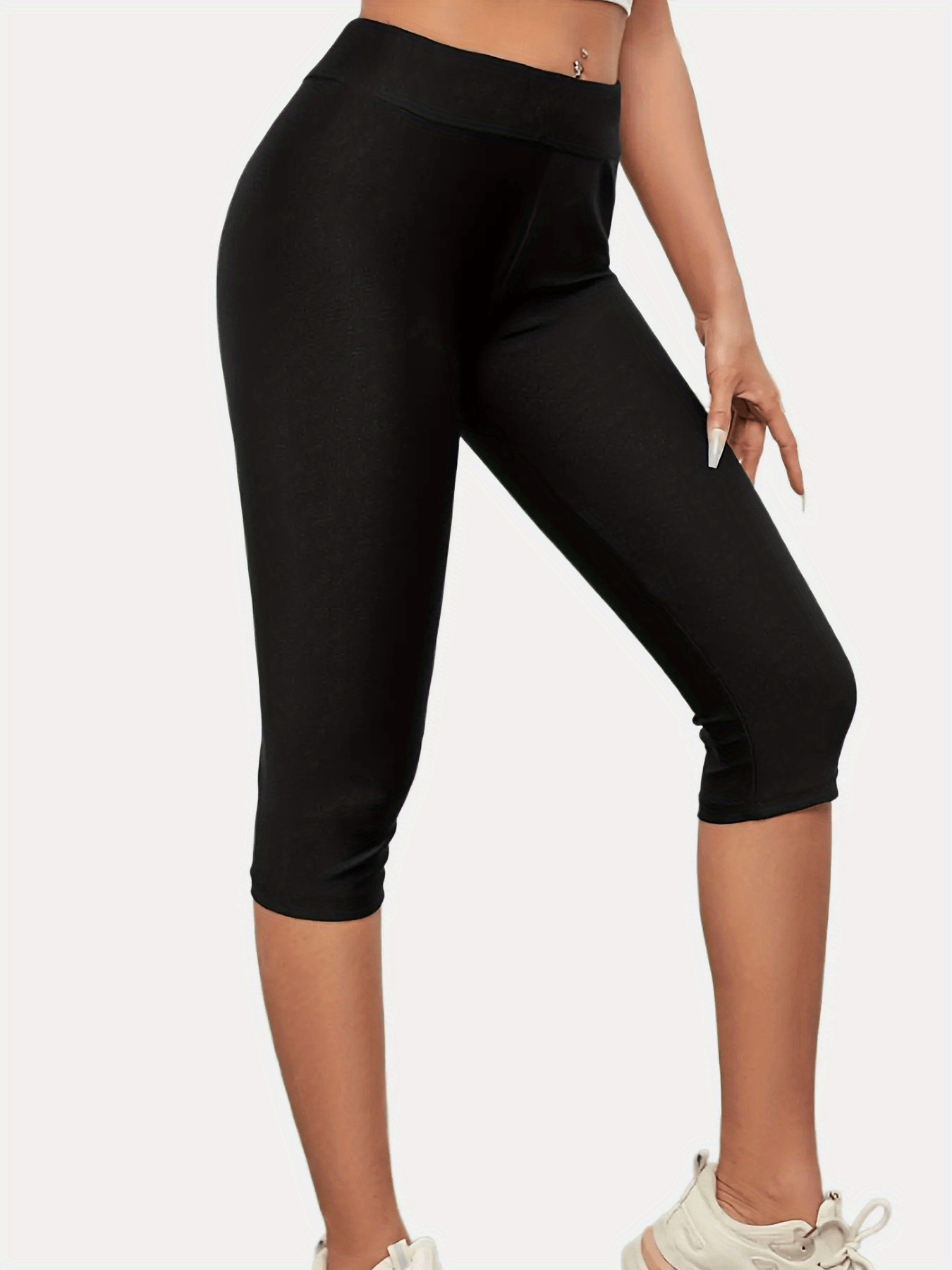 High Waist Comfy Swim Bike Cropped Pants