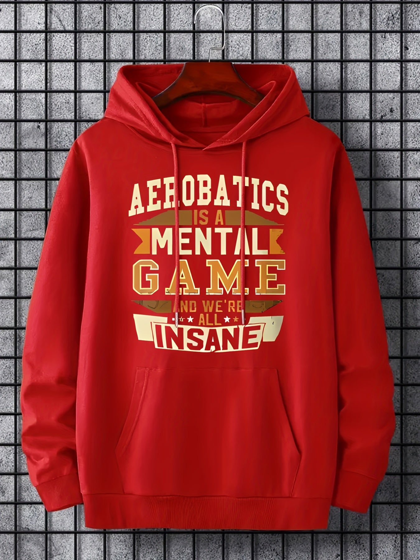 Men's Mental Game Print Hoodie for Outdoor Adventures