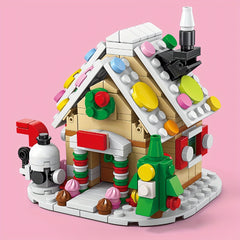 Christmas Gingerbread House Building Blocks DIY House Model