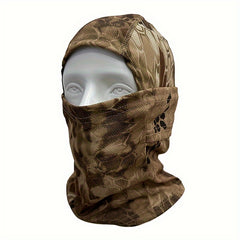 Camo Balaclava Hooded Face Mask in Khaki/CP