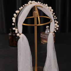 Bridal Headpiece Faux Pearl Soft Chain Hairband Hair Accessories Wedding