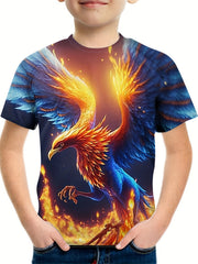 Boy's Phoenix Graphic T shirt 3D Print Casual Tee Kid's Clothing