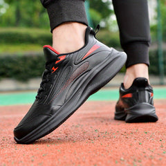 Men's Lace up Sneakers Athletic Shoes Shock Absorbing Breathable Running