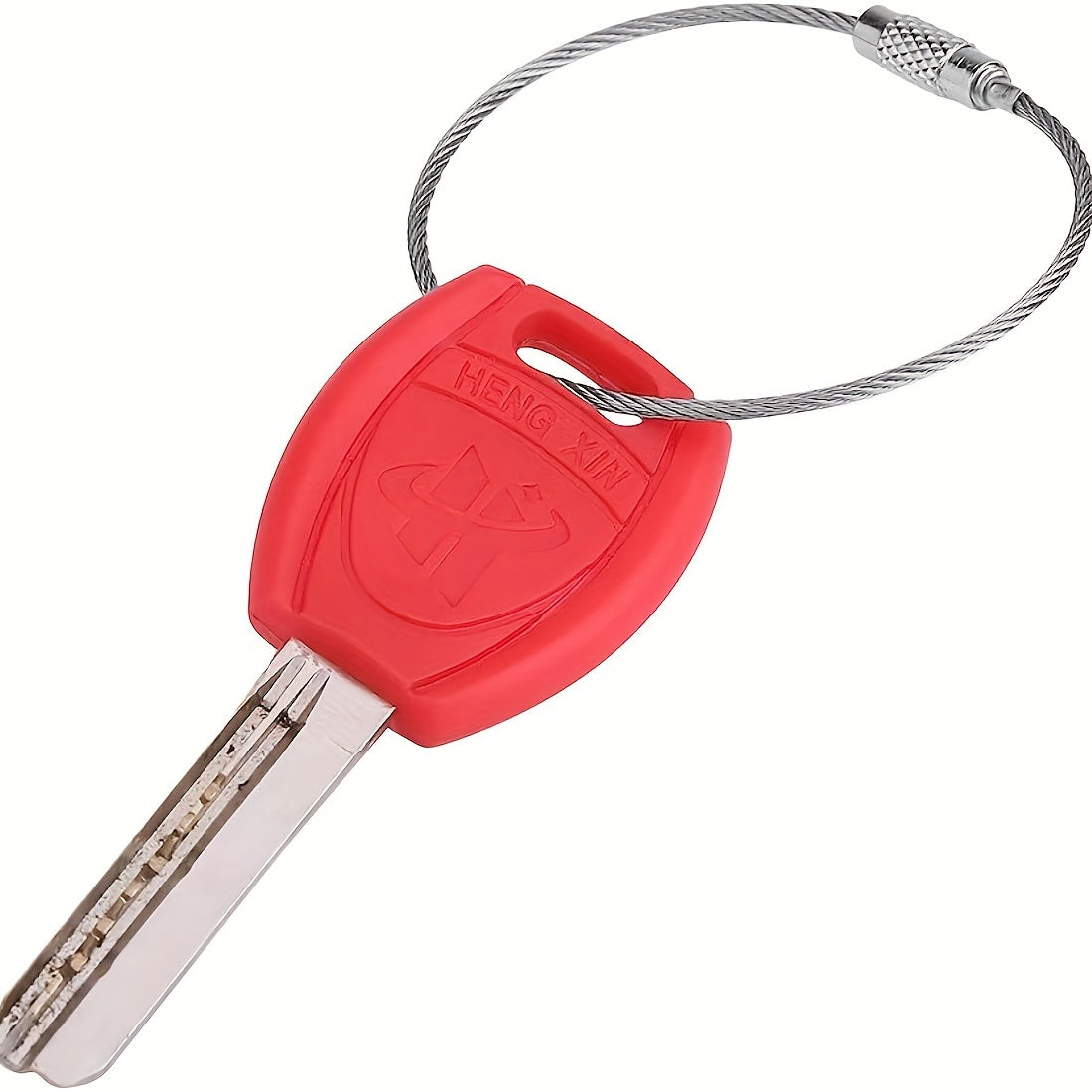 10pcs Stainless Steel Keychain Cable Key Ring Wire Keychain