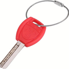 10pcs Stainless Steel Keychain Cable Key Ring Wire Keychain