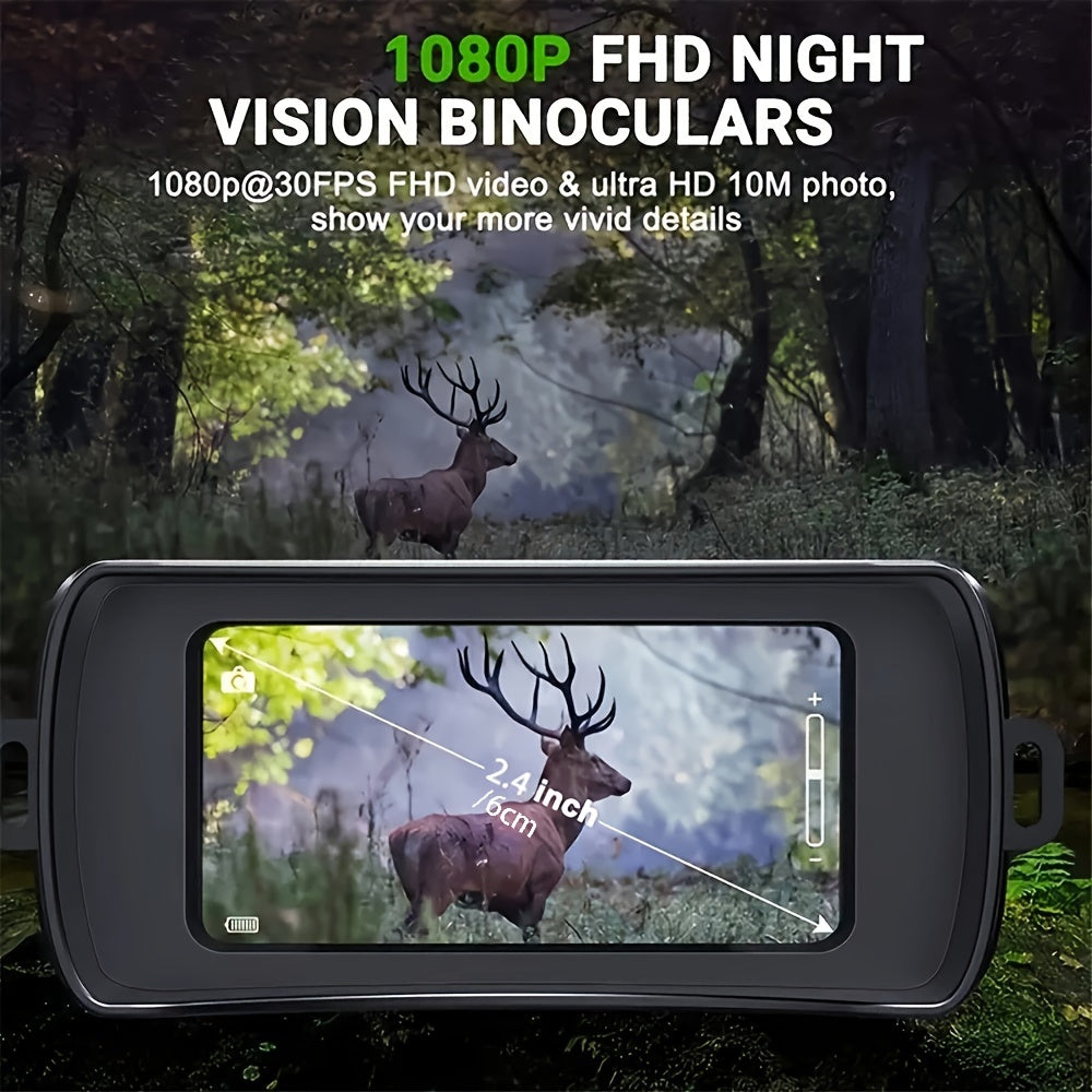 1080P Waterproof Binoculars With Infrared Low Light Night Vision 5X