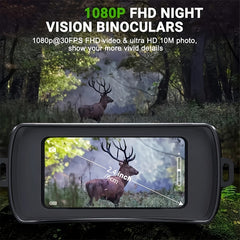 1080P Waterproof Binoculars With Infrared Low Light Night Vision 5X