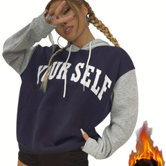 Casual Sports Sweatshirt with Hoodie for Women