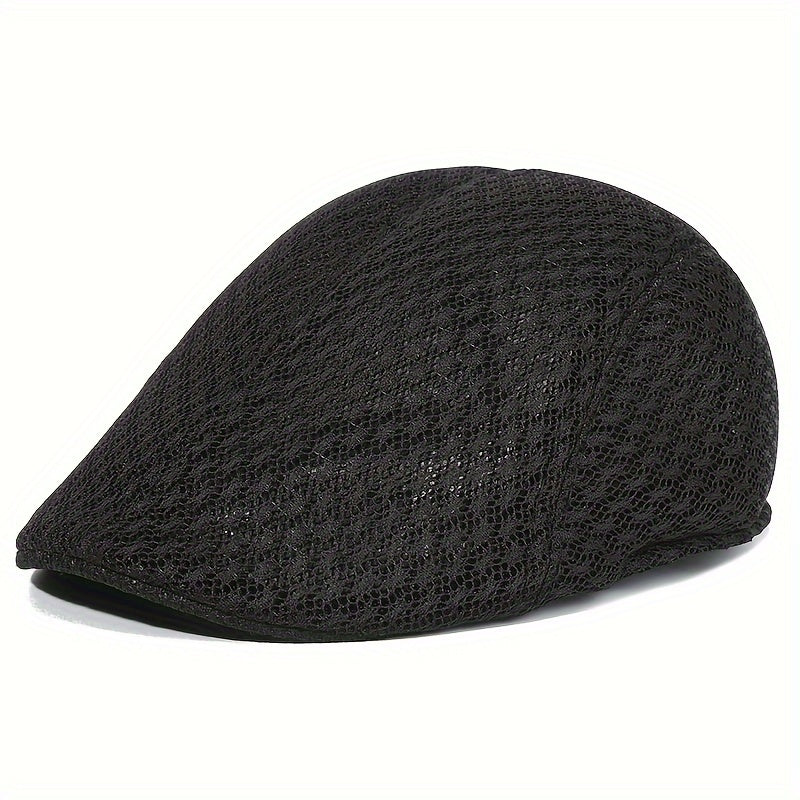 Mesh Beret Outdoor Breathable Newsboy Cabbie Hat