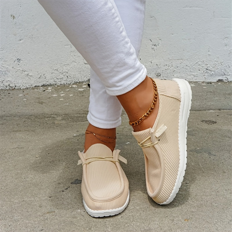 Women's Slip-On Casual Sneakers Breathable Low Top Comfortable Walking Shoes
