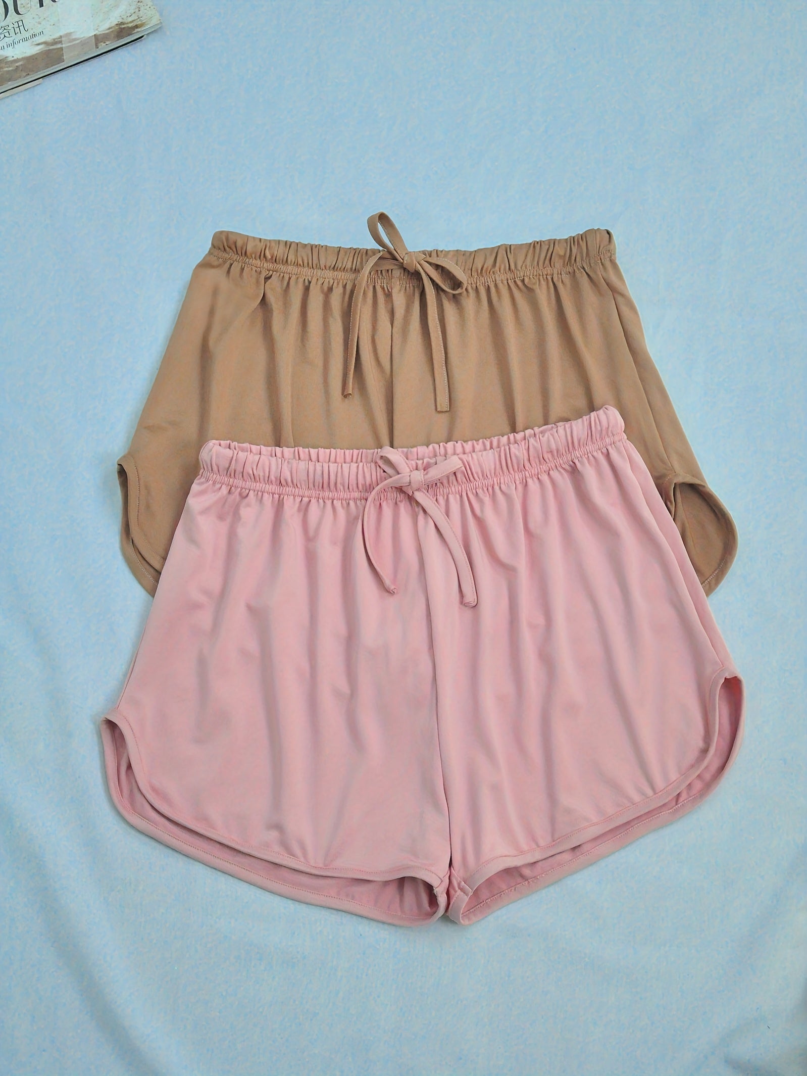 Lace Up Lounge Bottoms Drawstring Shorts Womens Loungewear