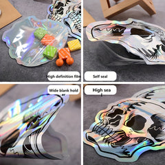 10pcs Halloween Skull Candy Packaging Bags Party Gift Self sealing Bags