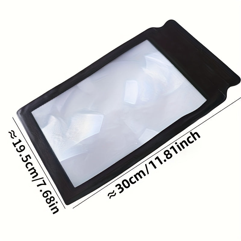 Full Page Magnifying Glass 3x Reading Elderly Tools Gift