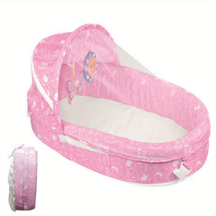 Portable Bassinet for Babies Foldable Bed with Sun Protection