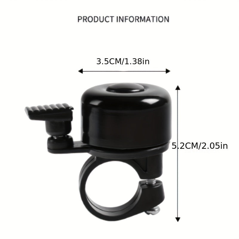 1pc Colorful Aluminum Alloy Bicycle Bell Set - Riding Equipment & Accessories