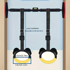 Gymnastic Rings with Straps and Buckles for Full Body Workout
