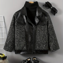 Christmas Cuts Toddler Boys Faux Leather Jacket