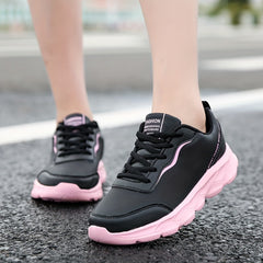 Women's Chunky Sneakers Lightweight Non Slip Lace Up Running Shoes