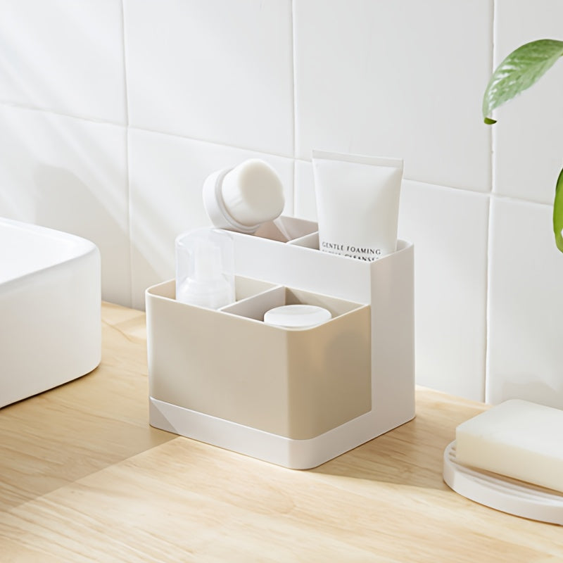 Desktop Storage Box Multifunctional Division Cosmetics Stationery Organizer