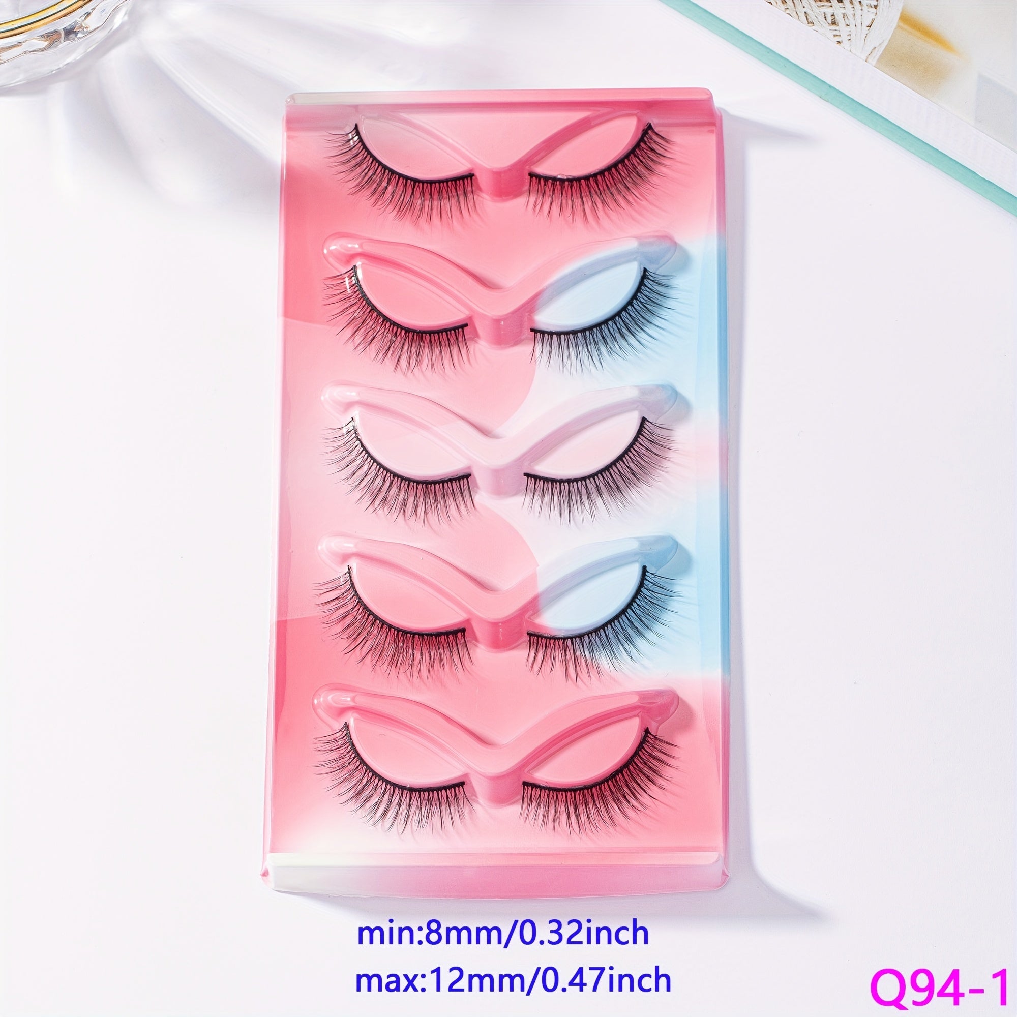 5 Pairs Natural Faux Mink Hair False Eyelashes 3D Lashes Extensions