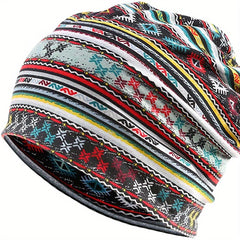 Casual Cycling Sports Cap Printed Striped Skull Cap