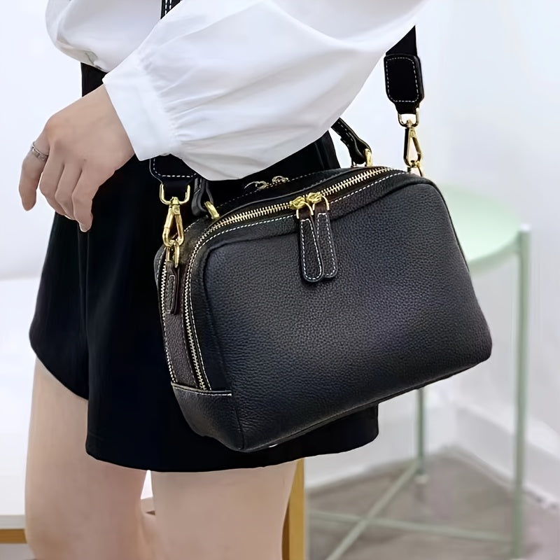 Vintage Leather Women's Handbag Convertible Shoulder Bag