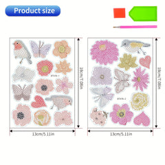 Cartoon Birds Diamond Decals For Kids - Christmas Theme Diamond Painting Kits