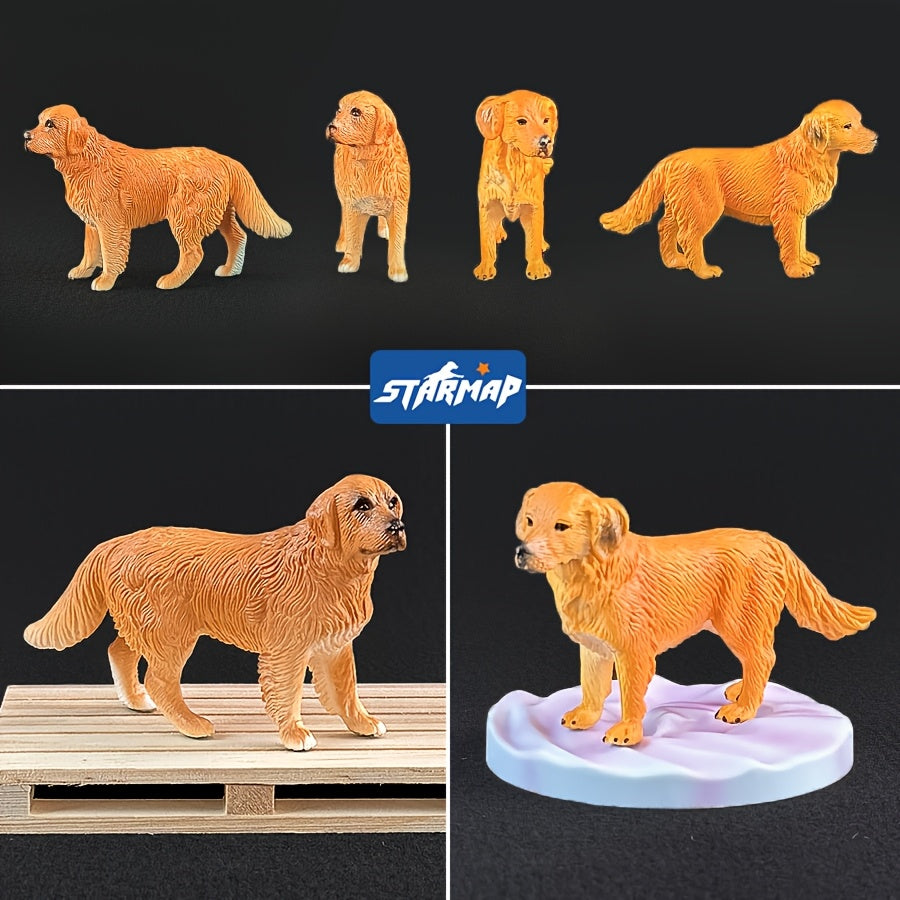 STARMAP Simulation Pet Dog Model Toy Puppy Figurine Desk Ornament Car Decoration