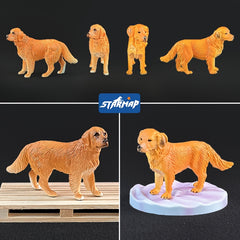 STARMAP Simulation Pet Dog Model Toy Puppy Figurine Desk Ornament Car Decoration