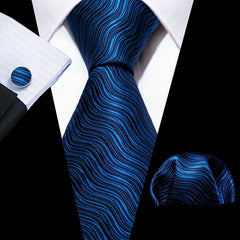 Barry Wang Men's Pink Tie Pocket Square Cufflinks Set