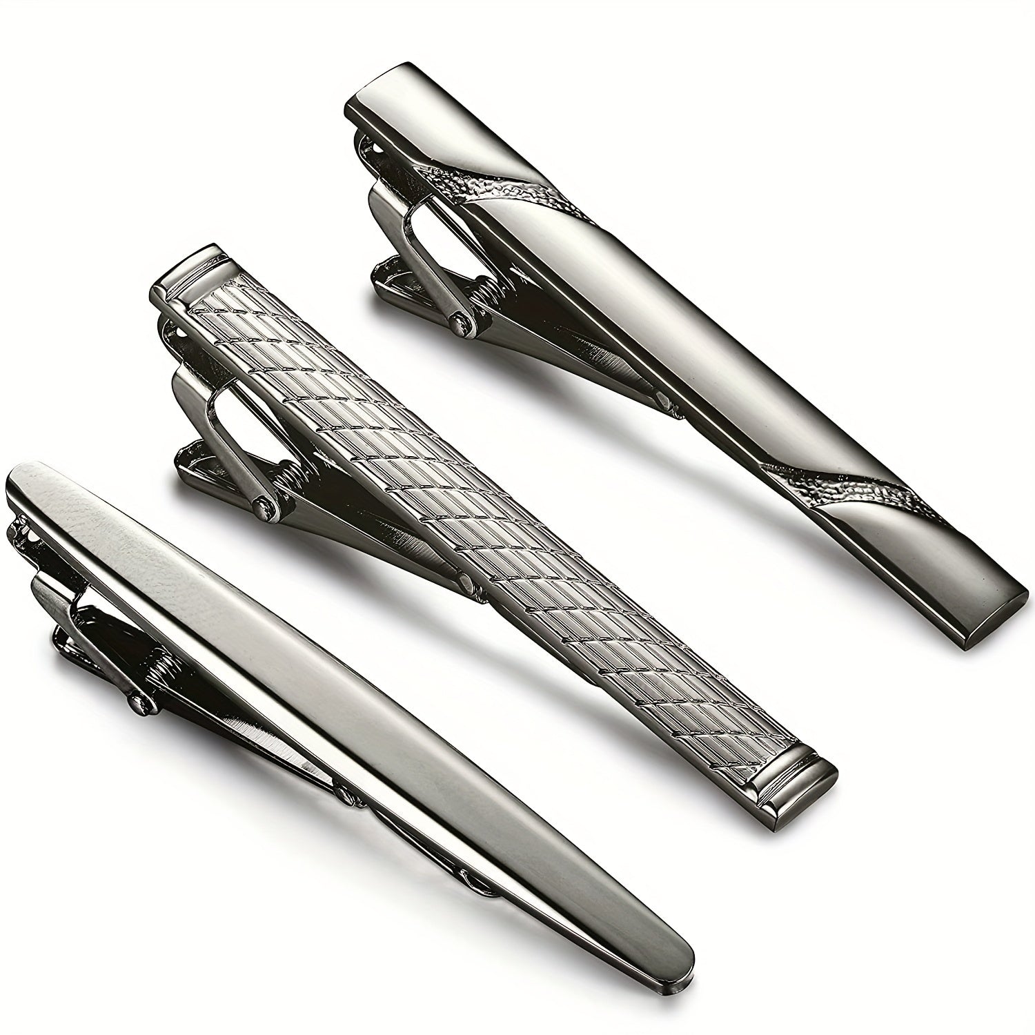 Men's Tie Clips Set for Regular Ties Necktie Business Wedding