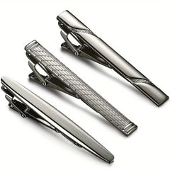 Men's Tie Clips Set for Regular Ties Necktie Business Wedding