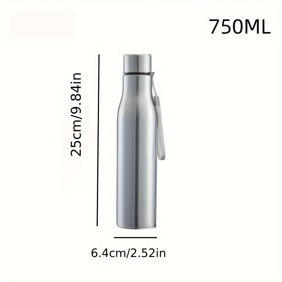 750ml 1000ml Stainless Steel Water Bottle Sports Outdoor Travel Fitness