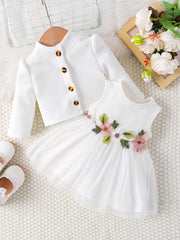 Sweet & Infant Baby Girls Casual Dress Up Set