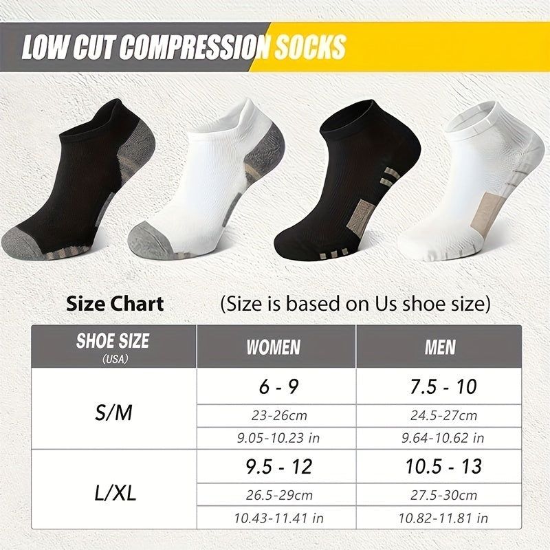Copper Compression Ankle Socks 3 Pairs for Circulation and Arch Support