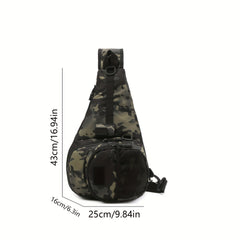 Multifunctional Fishing Tackle Bag Water Resistant Shoulder Bag Crossbody Bag