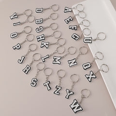 26pcs Letter Keychain Pendant Bag Keyring Charm Accessories