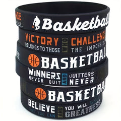 Basketball Believe You Can Silicone Wristband