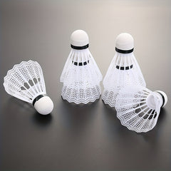 6-Pack Plastic Badminton Balls for Home Training & Fun