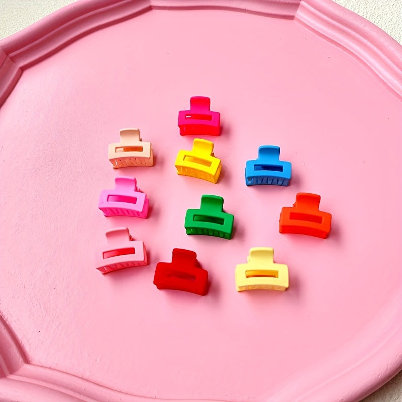 12pcs Mini Hair Claw Non-slip Clips, Halloween & Christmas Hairpin