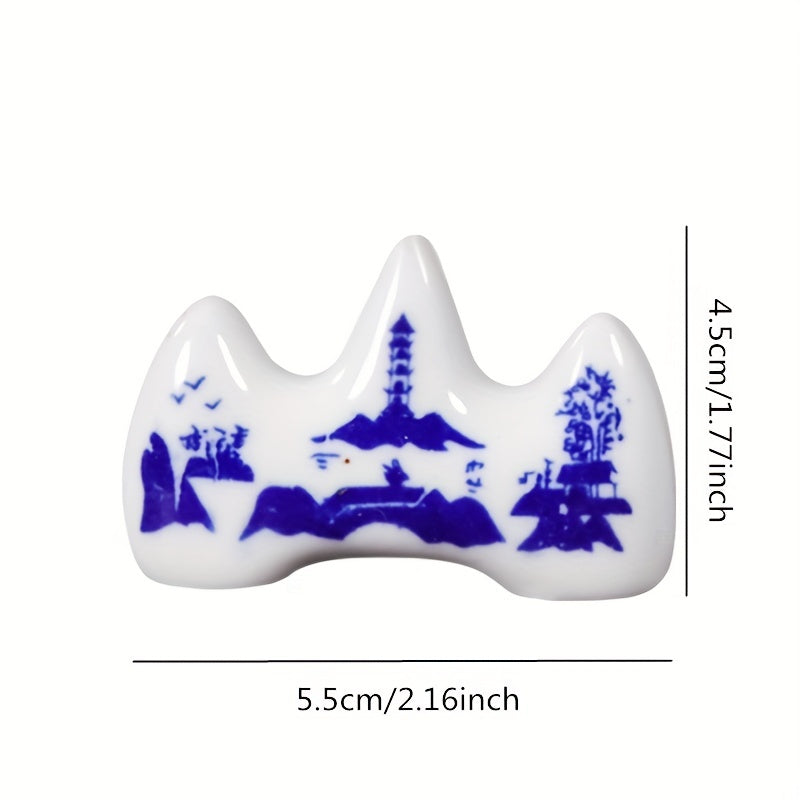 Mountain Shaped Ceramic Pen Holder for Art Supplies