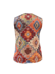 Casual Tank Top Women's Plus Allover Print