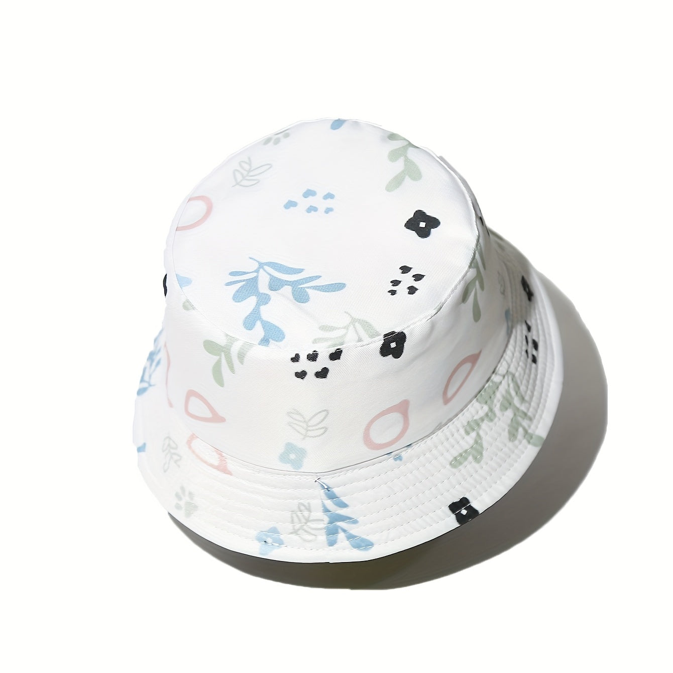 Kids Sunshade Bucket Hat Patterned Double-Sided Outdoor Travel Vacation