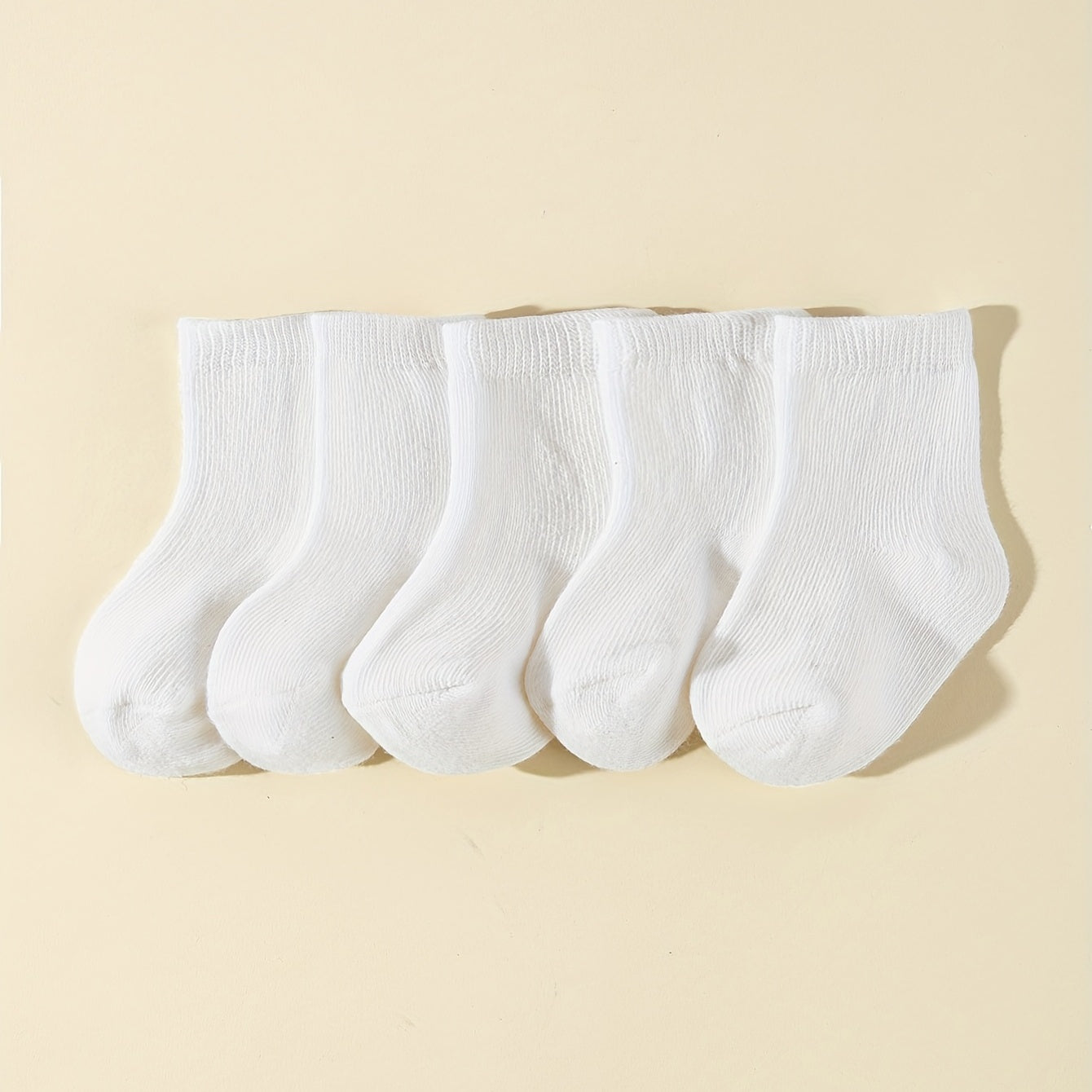 5 Pairs Soft Breathable Cotton Socks Baby Boys Girls
