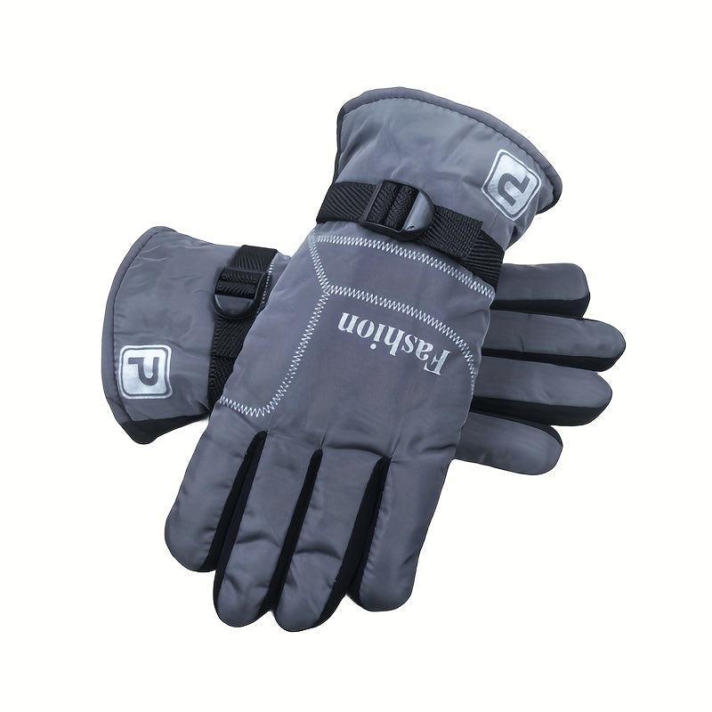 Men's Winter Thick Warm Non-slip Gloves Plus Velvet Large Size