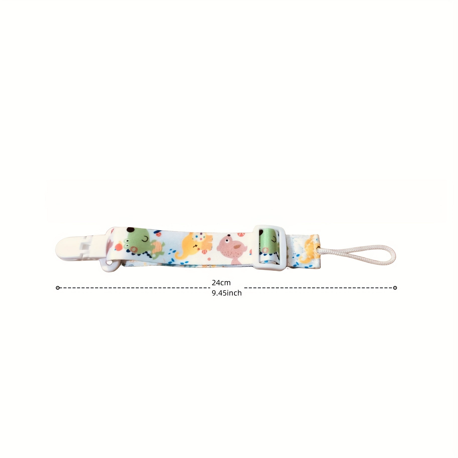 Double Sided Teether Pacifier Chain Soother Clip Toy Lanyard