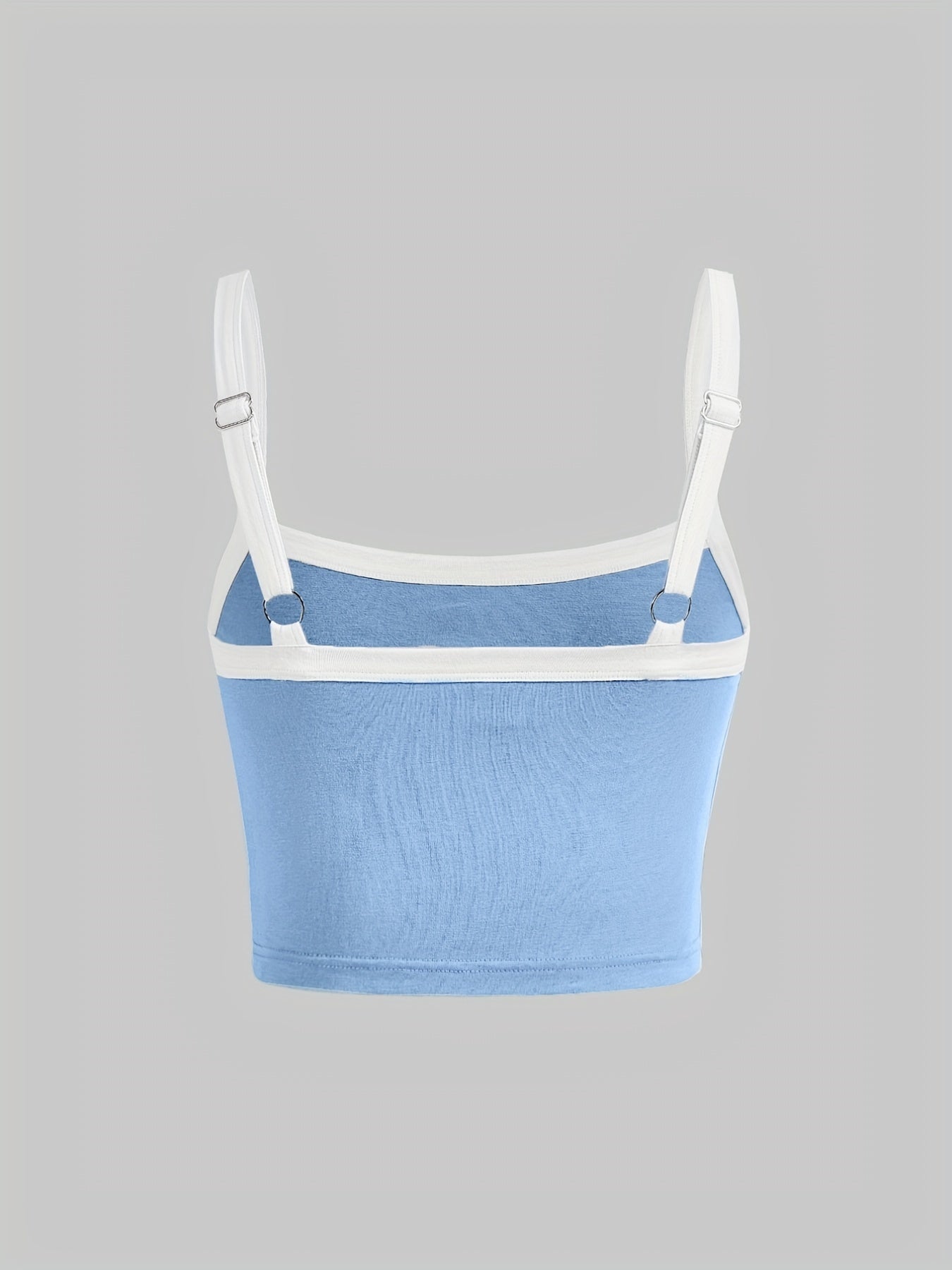 Sleeveless Block Cami Top Sexy Spaghetti Versatile