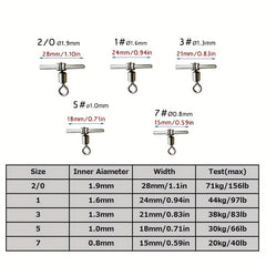 25pcs 3-Way Swivels for Fishing - Strong & Durable T Shape