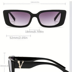 Vintage Rectangle Sunglasses Women Small Frame Sun Glasses Classic Square Oculos